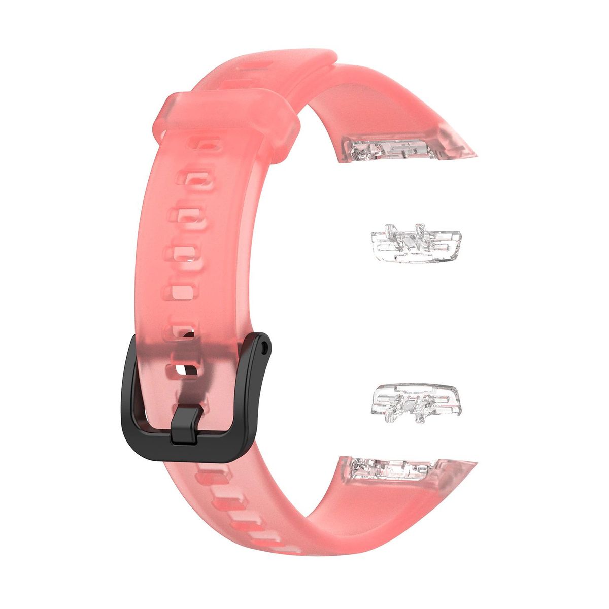 GENERICO - Correa Silicona Clear para HUAWEI WATCH BAND 6 - Rosa