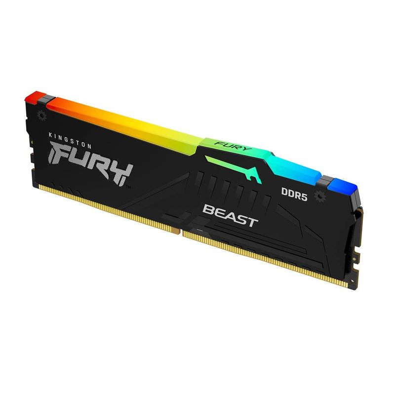 KINGSTON - Memoria Kingston FURY Beast ARGB 16GB DDR5 5200MHz CL40 KF552C40BBA-16