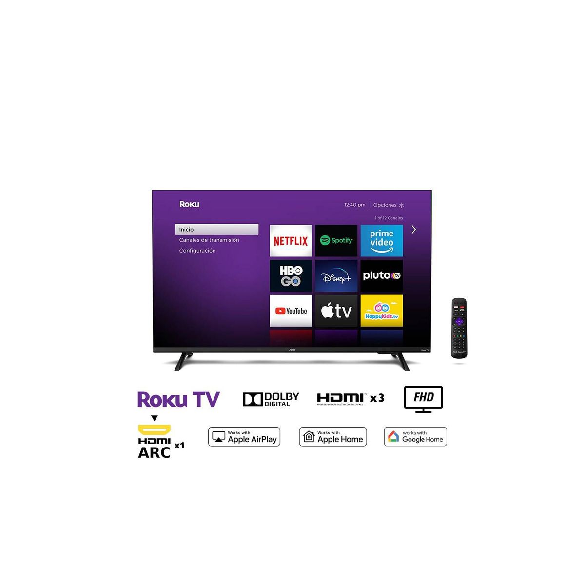 AOC - Televisor AOC LED Smart TV FHD 43 43S5135