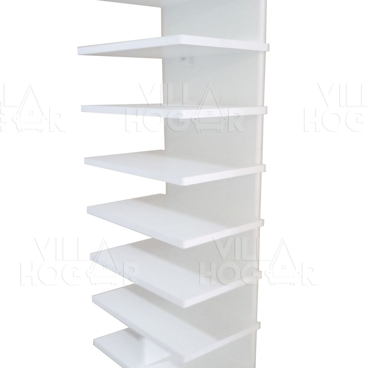 VILLA HOGAR - Zapatera Ely blanco capacidad 16 pares de zapatos