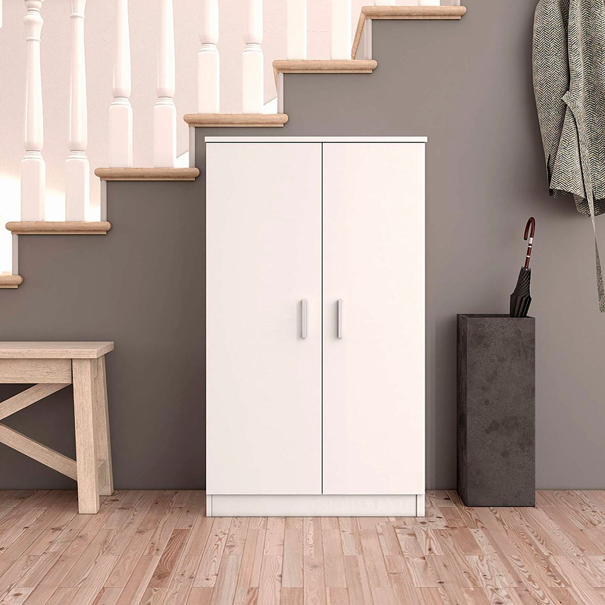 VILLA HOGAR - Zapatera Stella blanco 24 pares zapatos