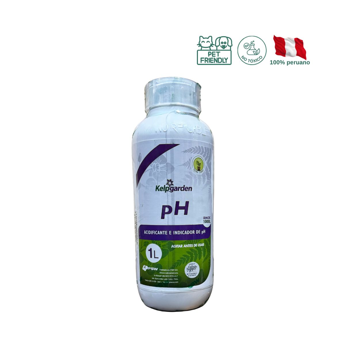 GREEN SUPPLY - Acidificante de Agua 1L - PH