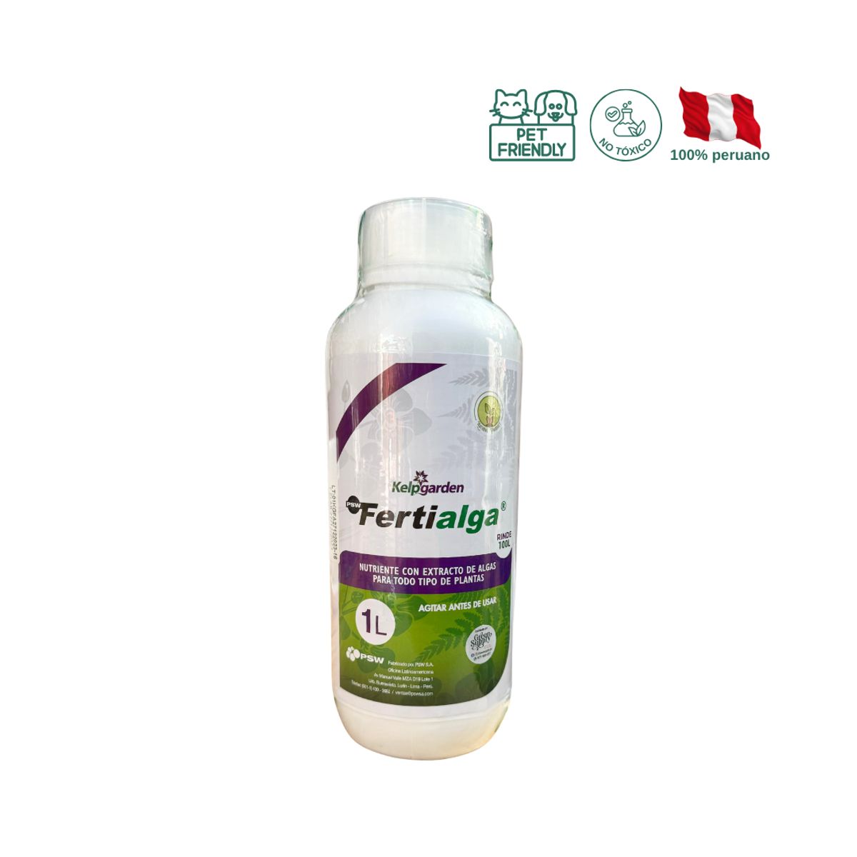 GREEN SUPPLY - Fertilizante Pet friendly - Fertialga 1 lt.