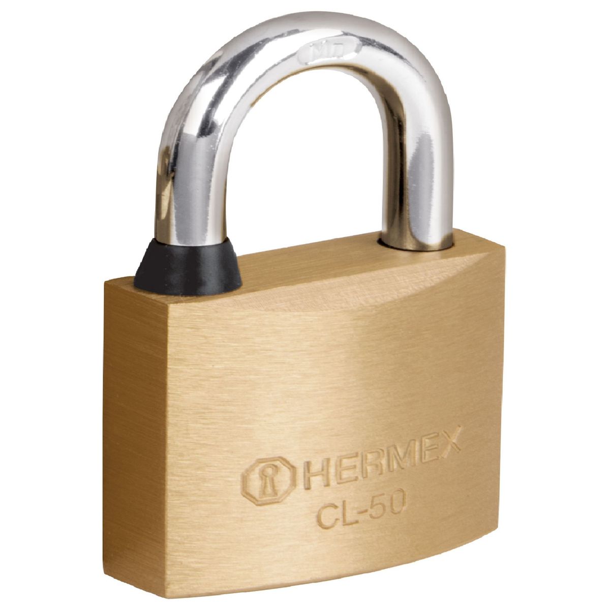 HERMEX - Candado de latón 50 mm gancho corto, Hermex