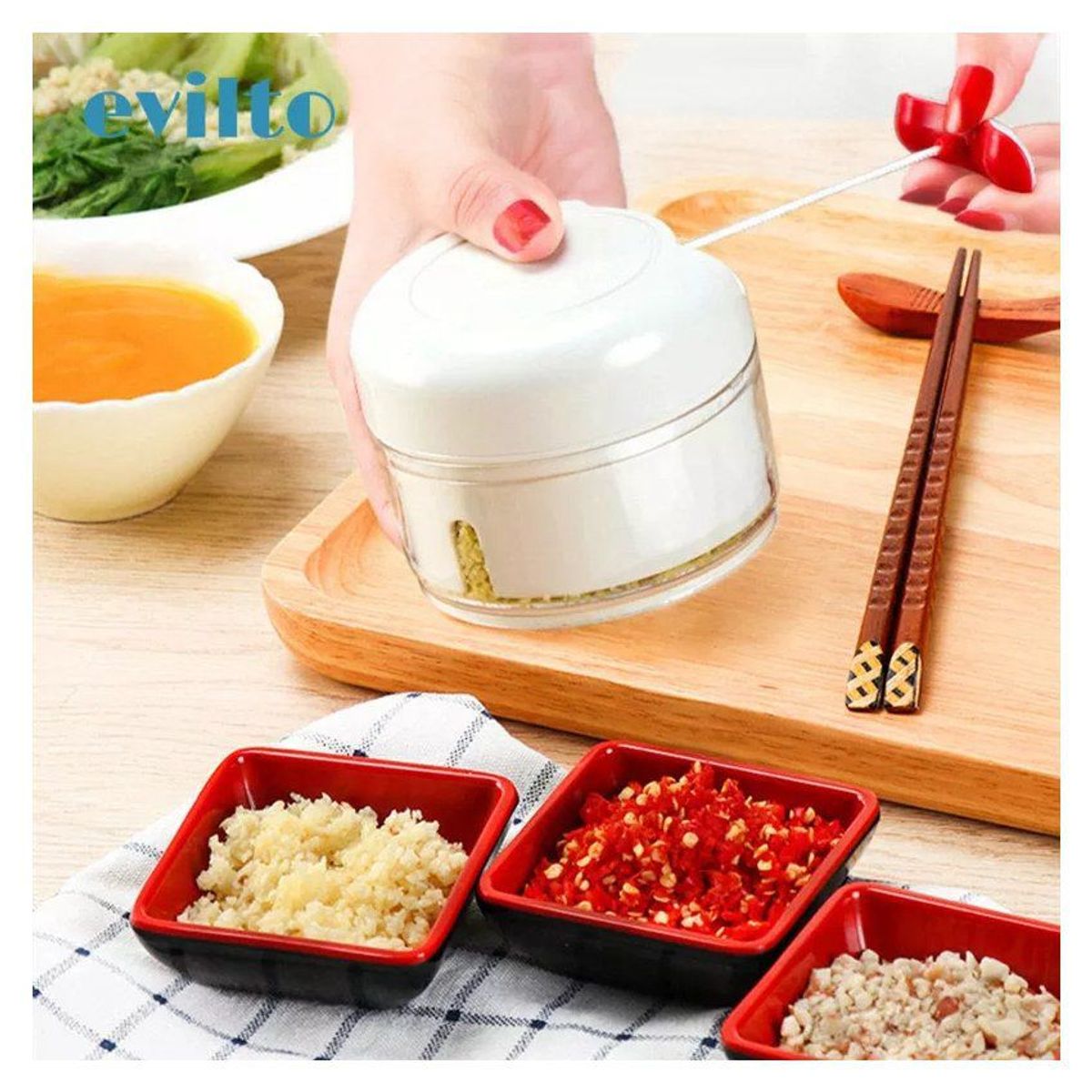 GENERICO - Procesador-manual-a-cuerda-triturador-de-ajos-cebolla-y-más