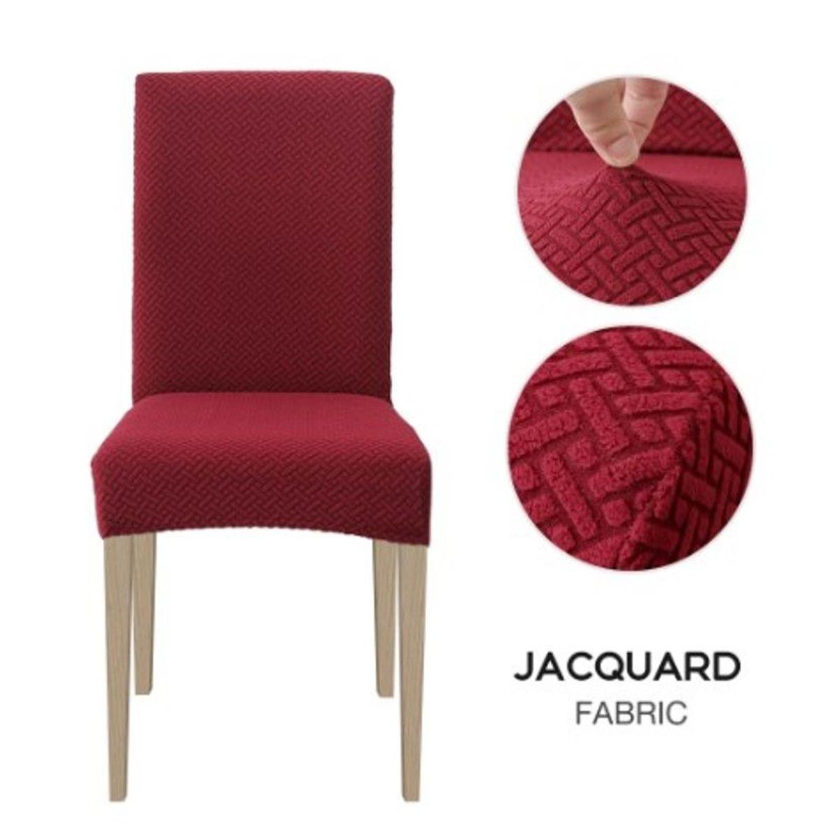 GENERICO - Funda De Silla De ComedorFunda De Silla Ajustable Elástica-6PCS