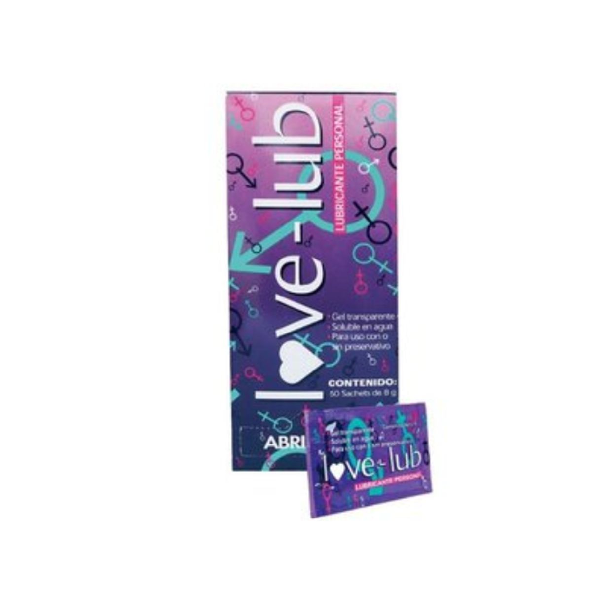 GENERICO - Caja de lubricante Love LUB de 50 sachets