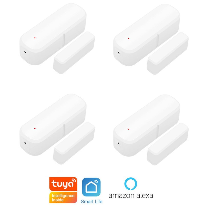 OEM - Sensor Smart WIFI Puerta Ventana compatible con Alexa Pack x 4