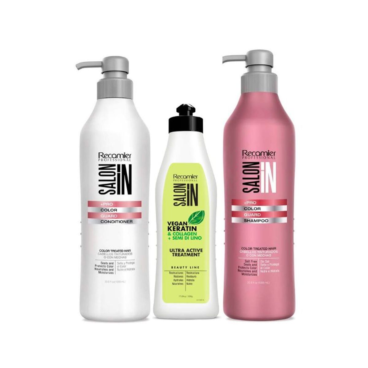 SALON IN - SALON IN Color Guard - Shampoo1LAcondicionador1LUltra Active 500ML