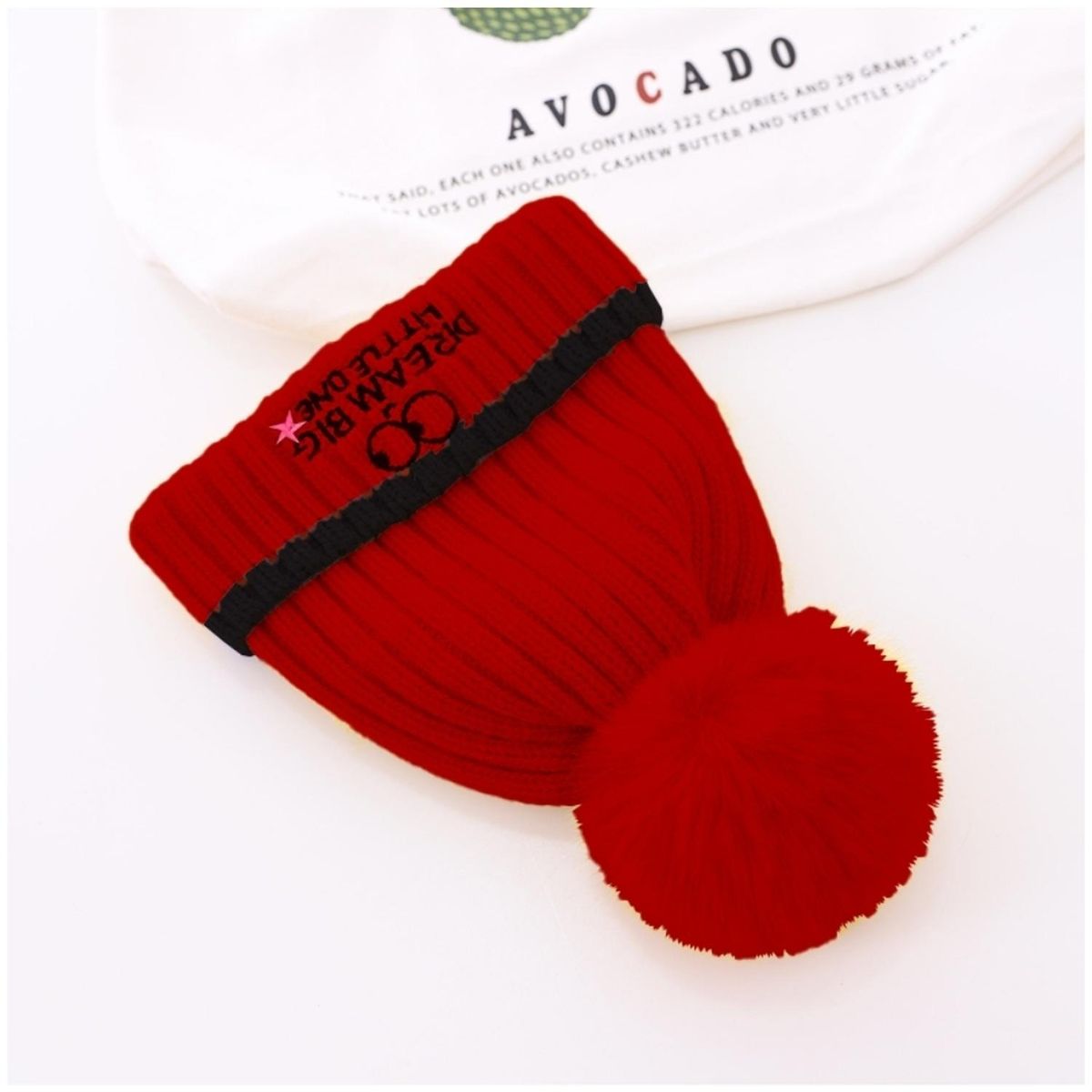 MINARI - Gorro y Bufanda con Pompón Accesorios para Bebés y Niños RJ GB58