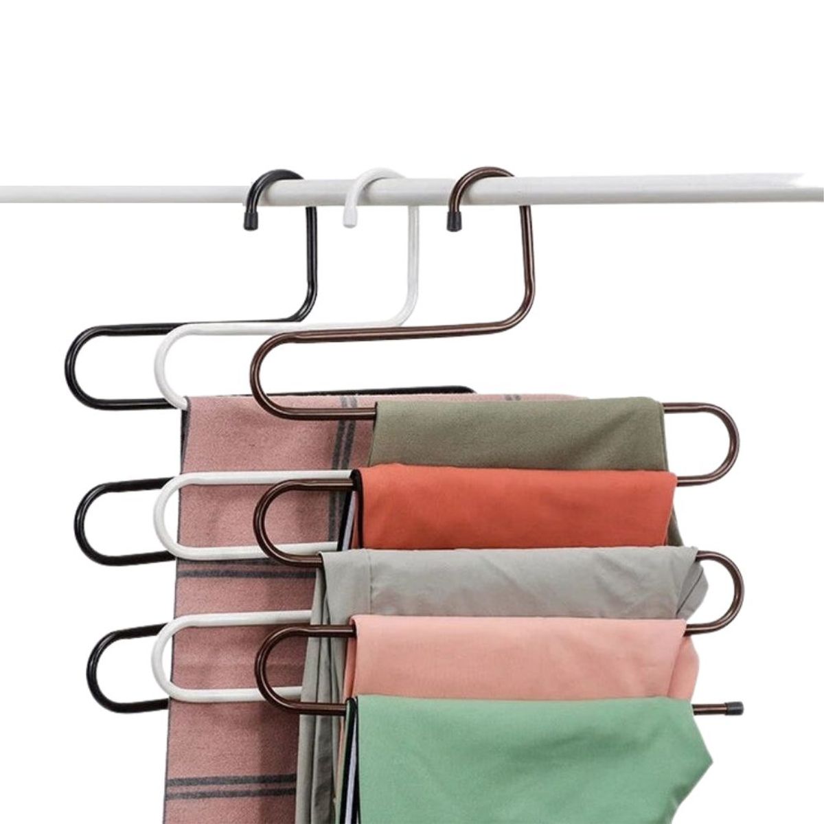 INSPIRA - Perchero Colgador de Pantalones Multiusos 3 Niveles