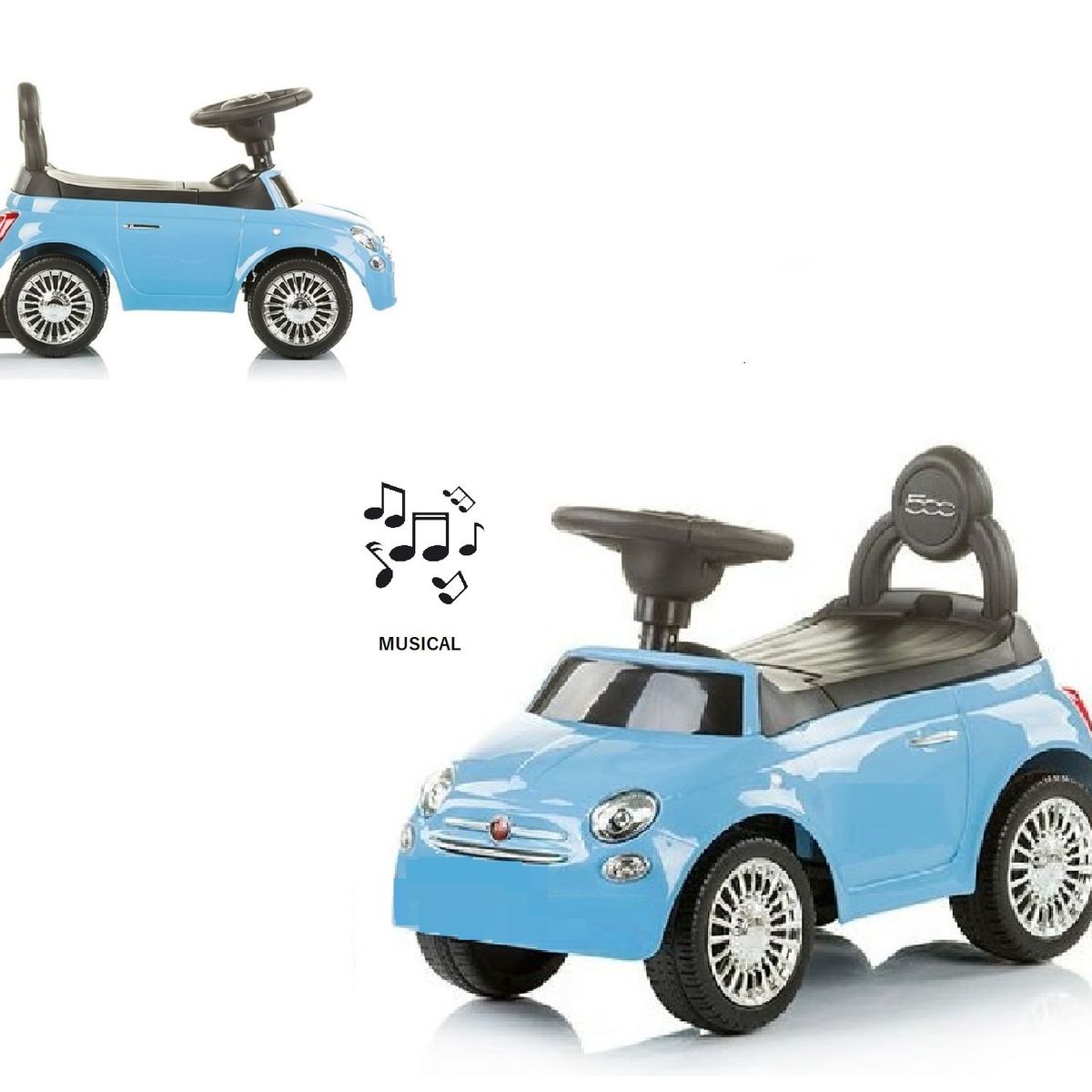 FIAT - Correpasillos Coche Fiat 500 - Azul