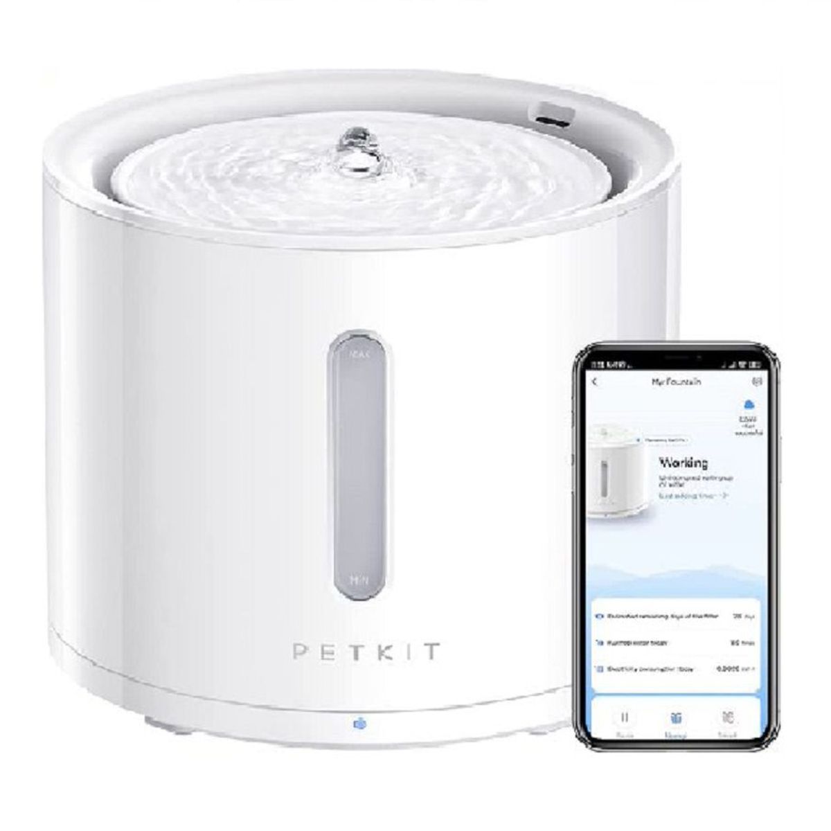 GENERICO - Fuente de agua para gatos Petkit Eversweet Solo 2 - Blanco