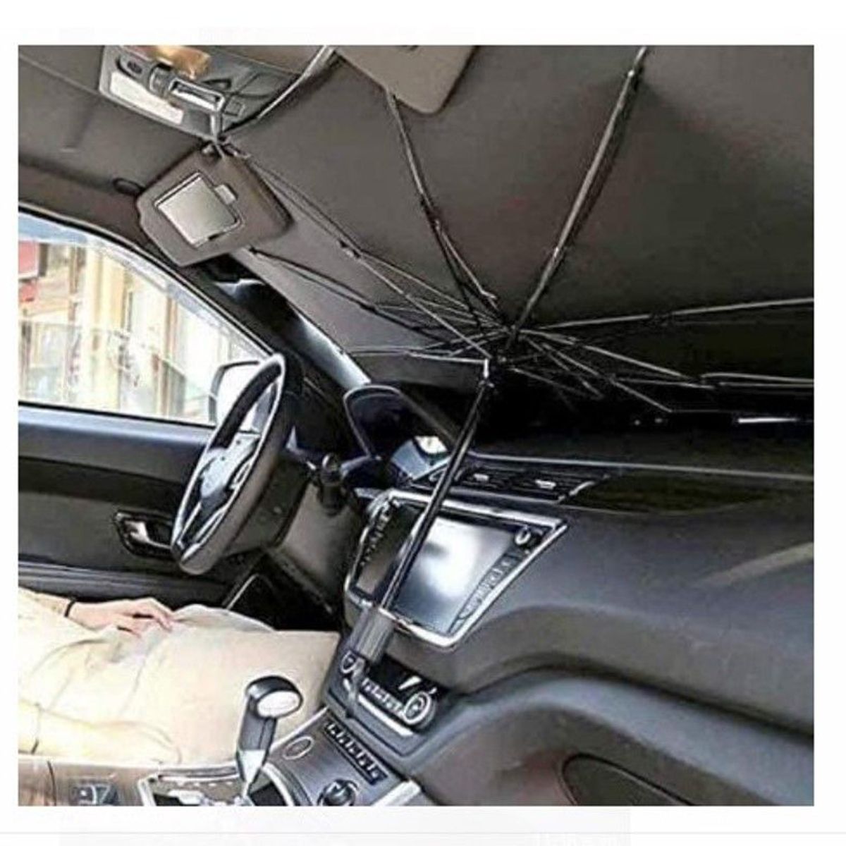 GENERICO - Parabrisa delantero de coche protección UV Plegable