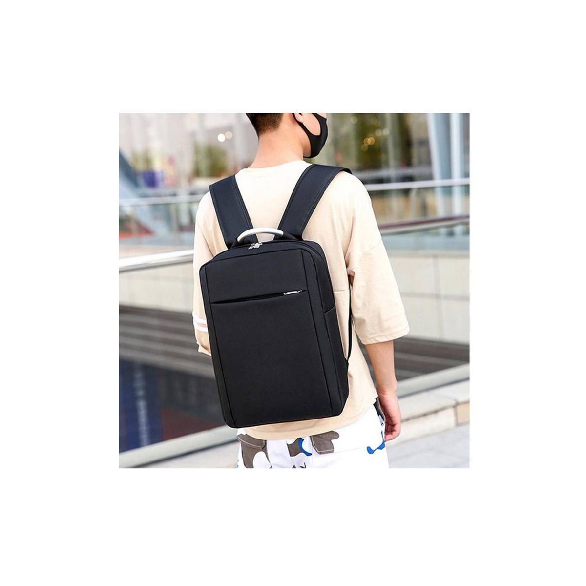 GENERICO - Mochila  Impermeable Antirrobo Con Puerto Usb