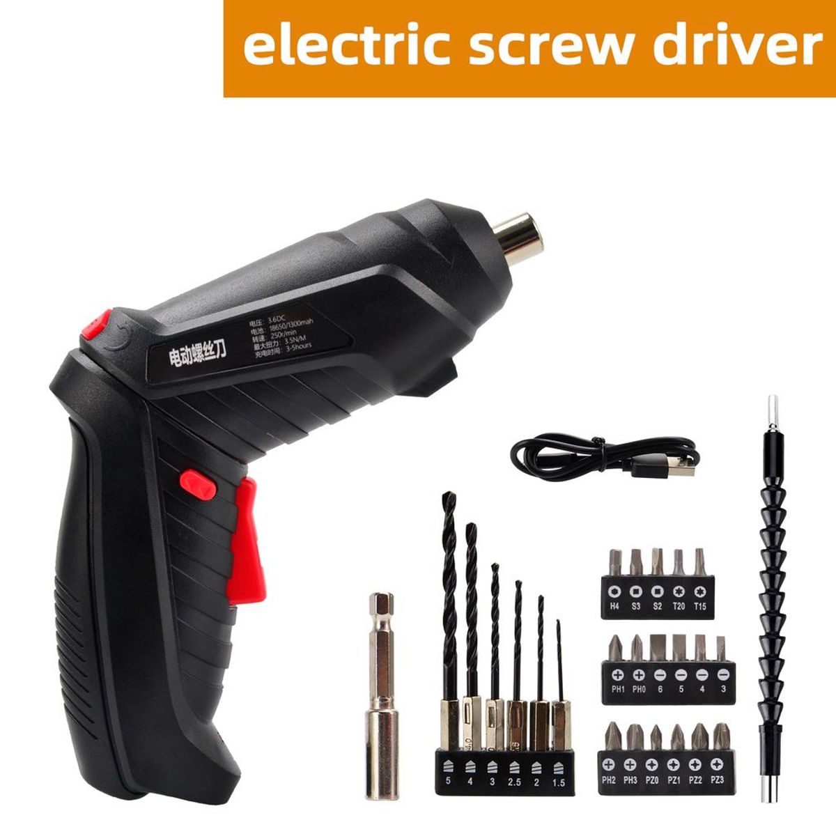 GENERICO - Taladro Destornillador Atornillador Inalambrico Bateria