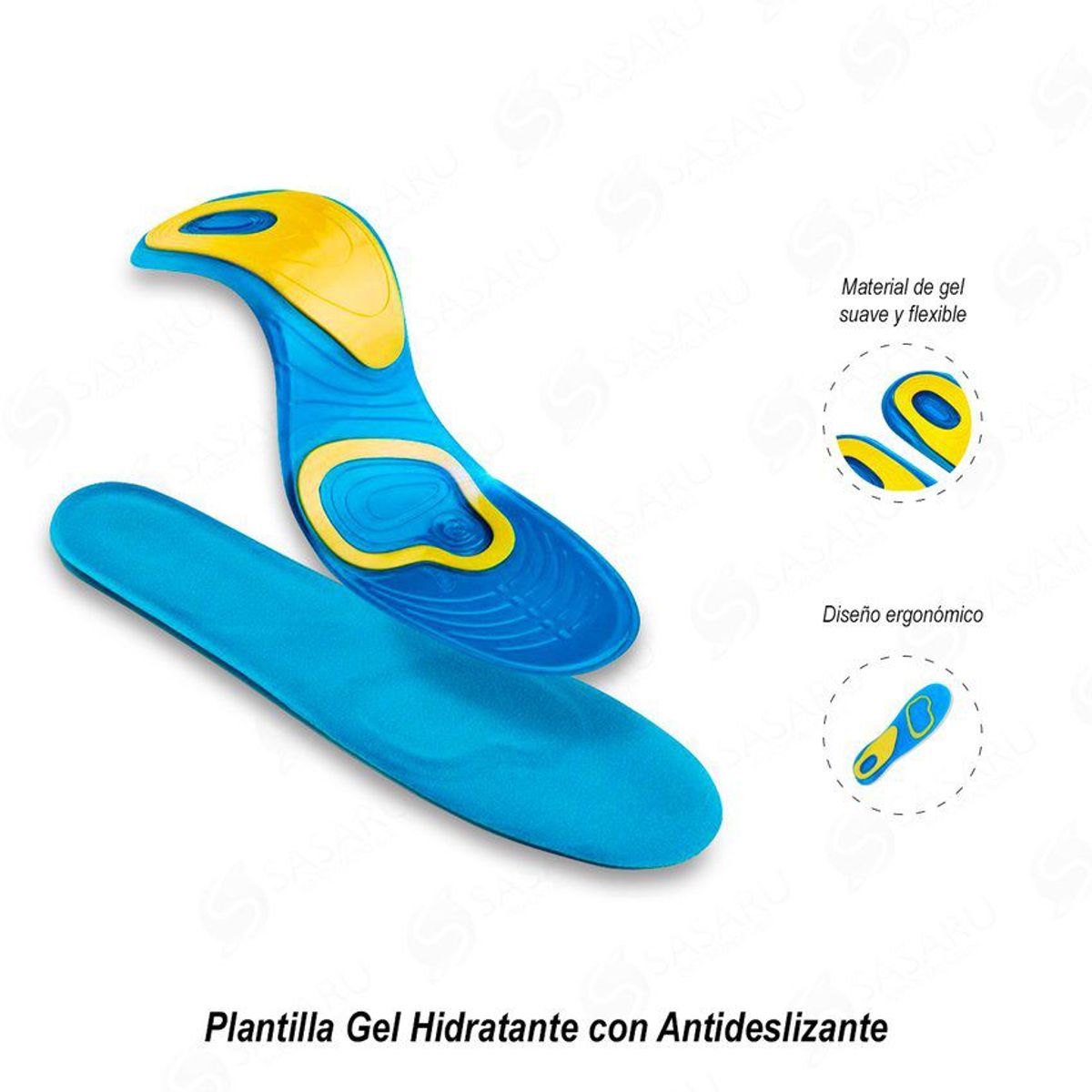 GENERICO - Plantilla gel hidratante con antideslizante