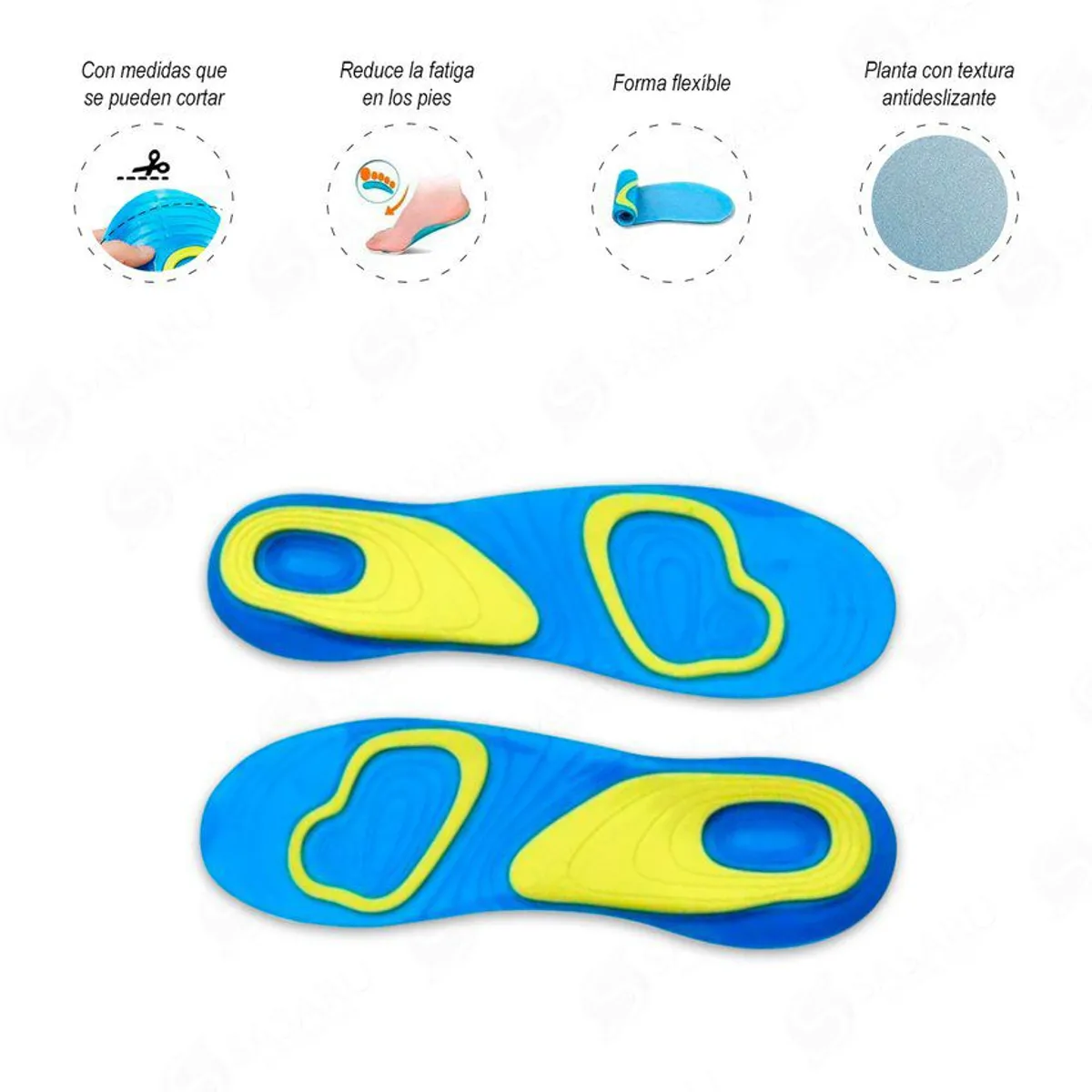 GENERICO - Plantilla gel hidratante con antideslizante