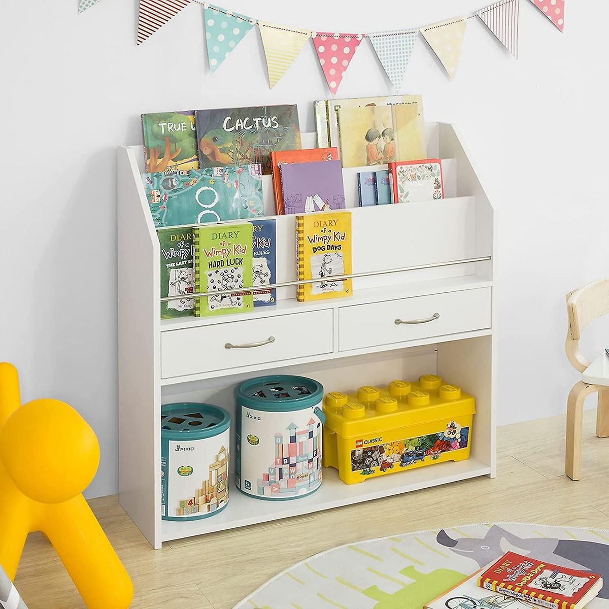 DIBA MUEBLES - Librero Infantil Freya Blanco  DIBA Muebles