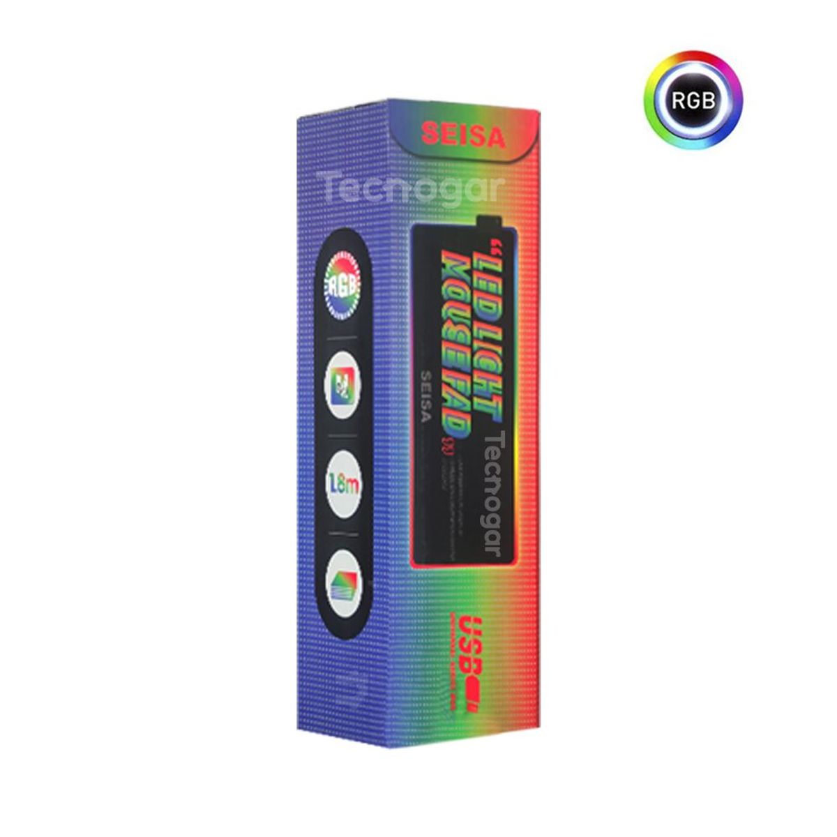SEISA - Pad Mouse Retroiluminado Gamer con Luces LED RGB 80 x 30 cm x 04mm