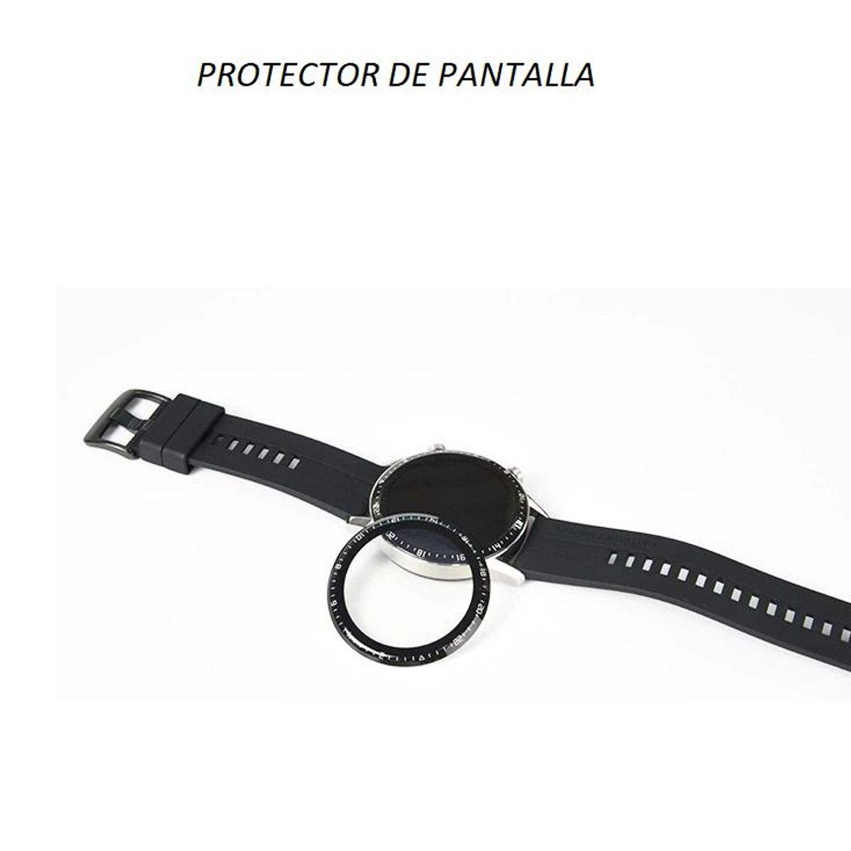 GENERICO - Protector de pantalla Completo para HUAWEI WATCH GT2 46MM - Negro