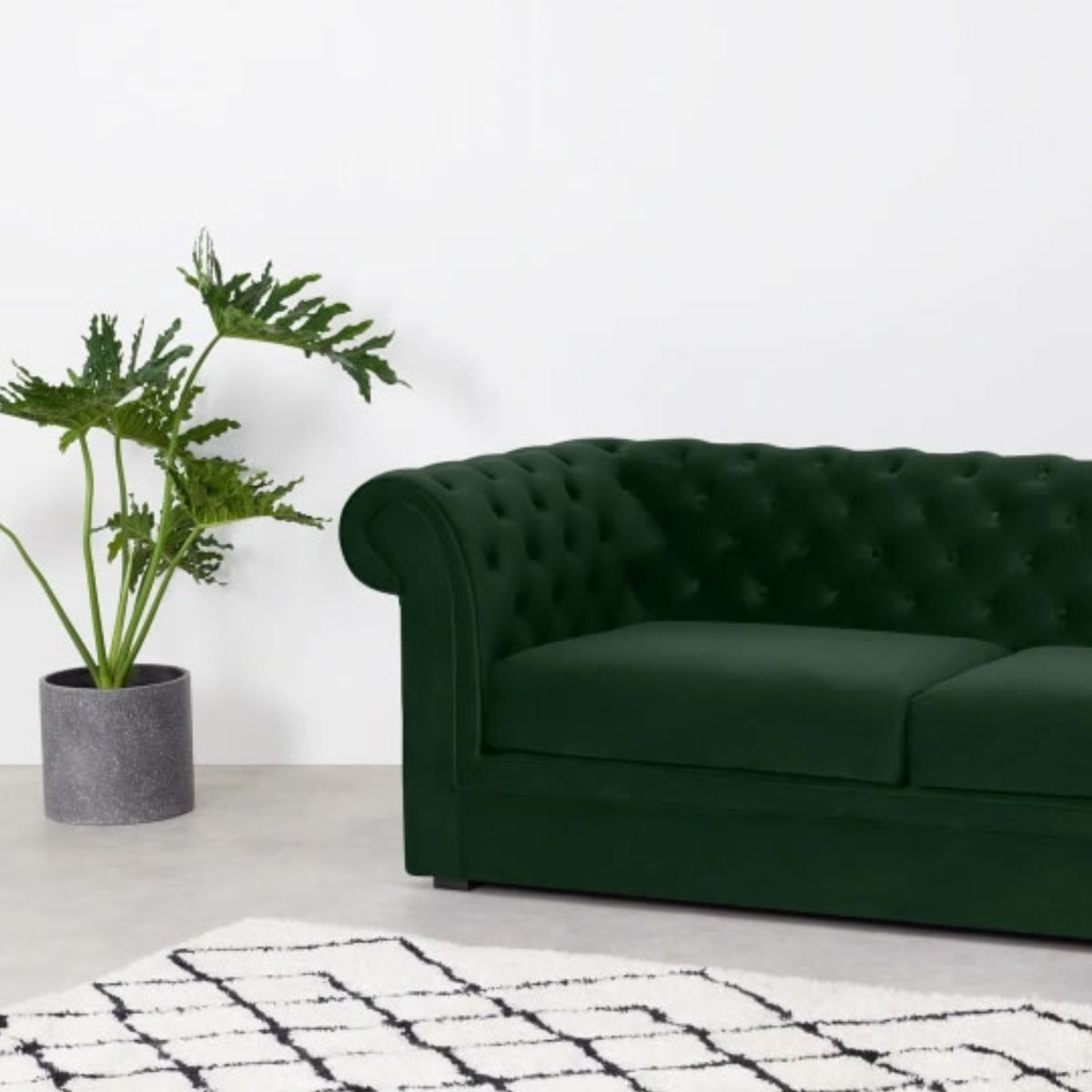 YOLODECORO - Sofá Beacon De 3 Cuerpos Verde Pino