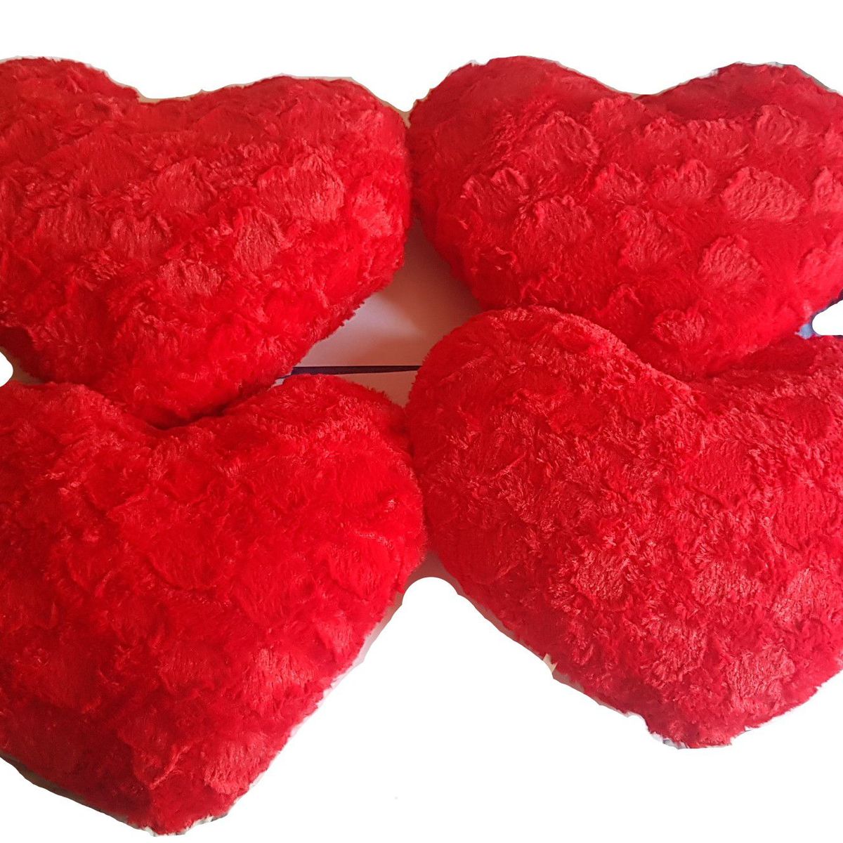 GENERICO - Almohada Cojín rojo de corazón con frases TE QUIERO