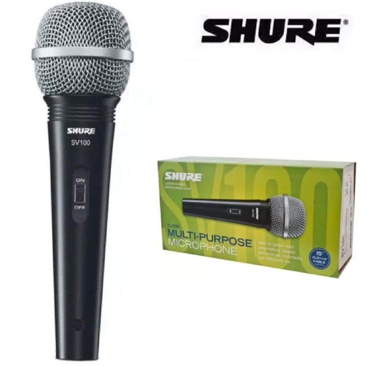 SHURE - Micrófono Shure SV100 Dinámico Multiuso con Cable