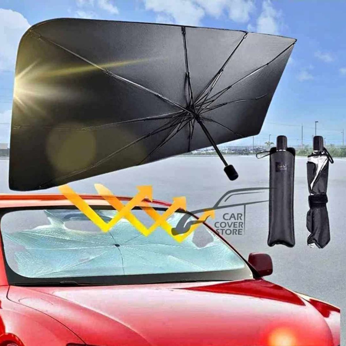 GENERICO - Tapasol Plegable Universal Kia Rio Yaris Toyota Nissan Honda