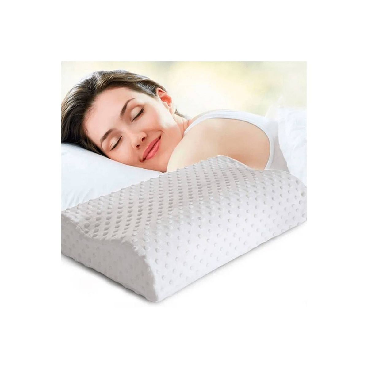 GENERICO - Almohada Ergonomica Viscoelastica Memory Pillow  Funda