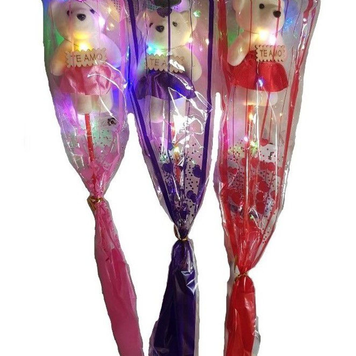 GENERICO - Rosas con osito y luces