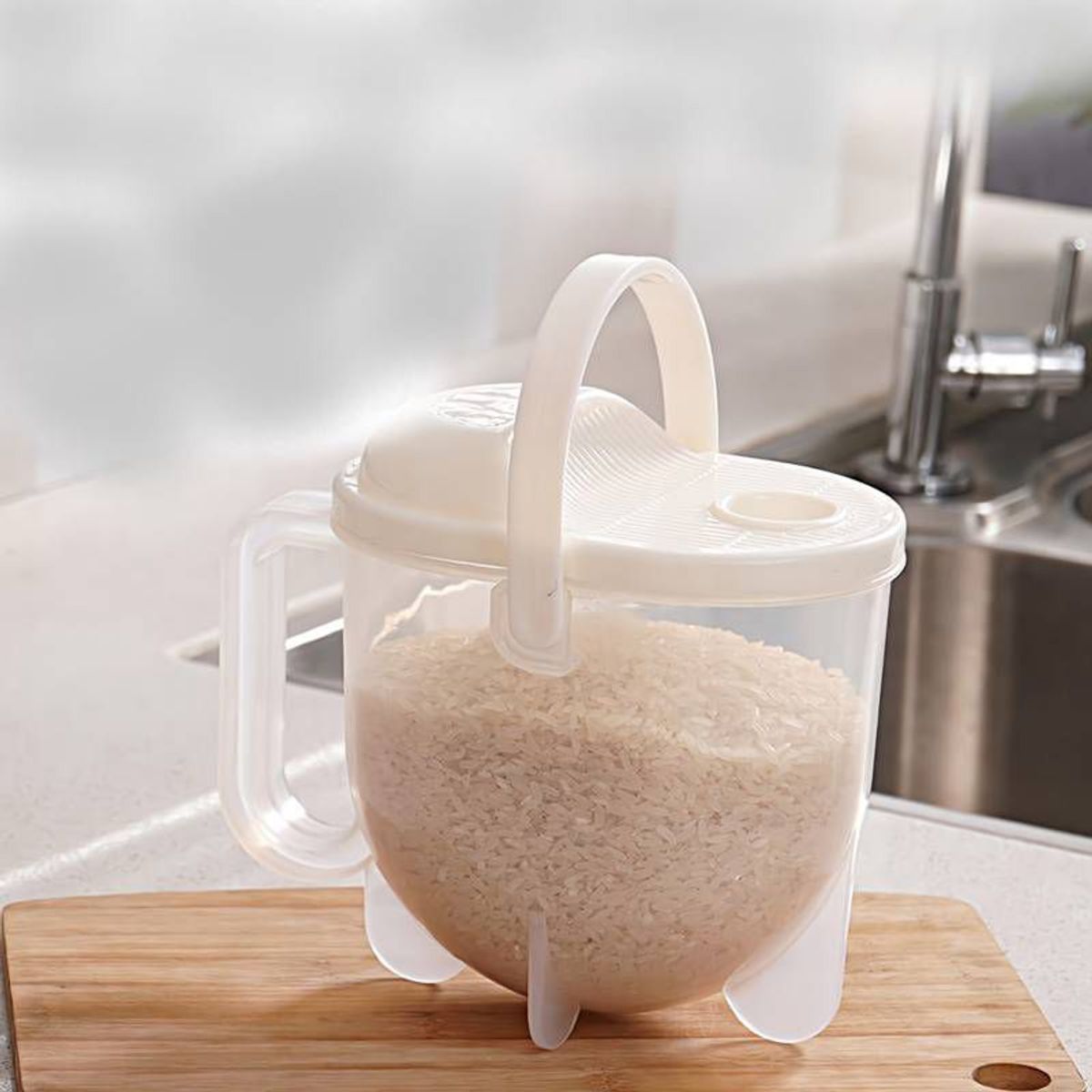 GENERICO - Recipiente Escurridor Colador para Lavar Arroz