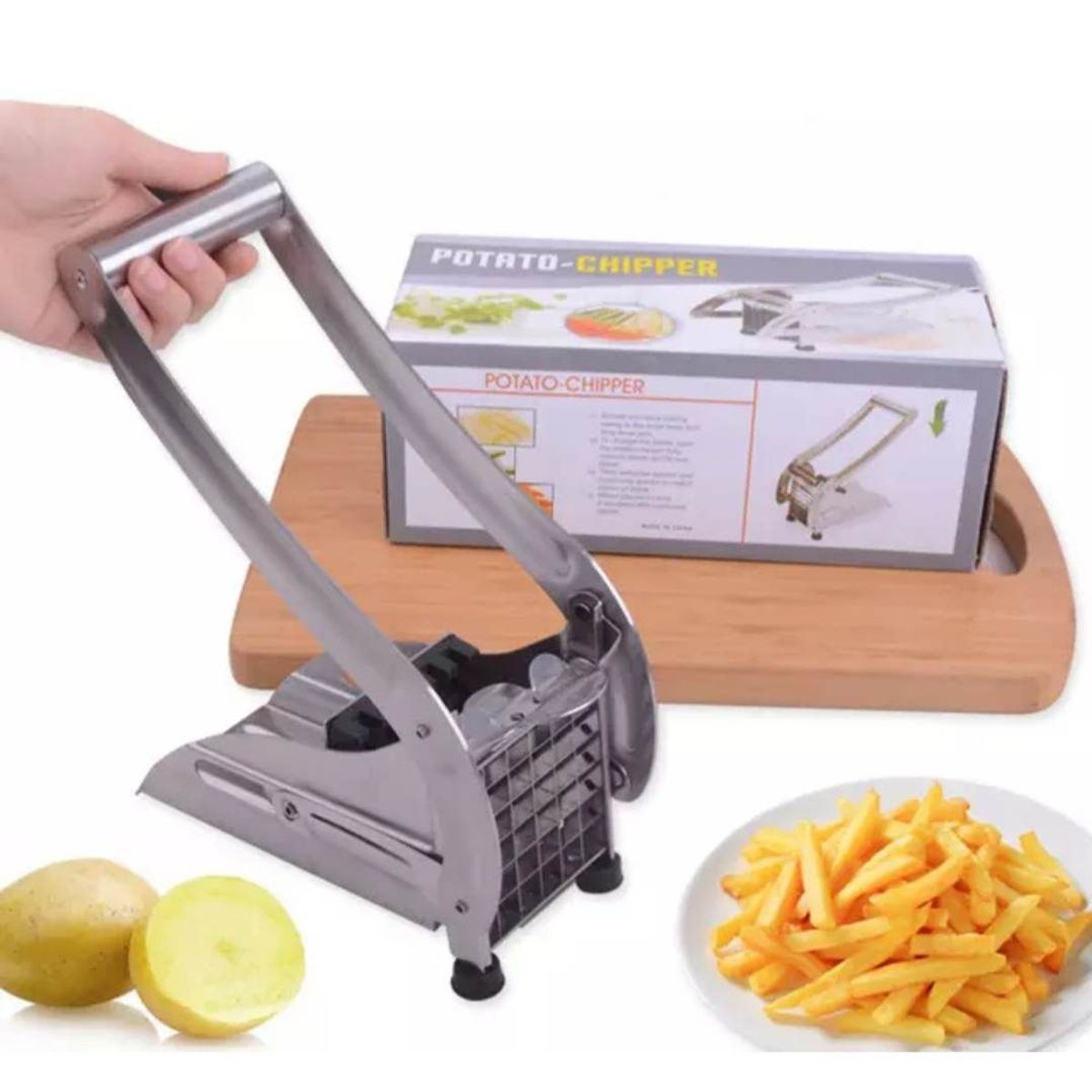 GENERICO - Cortadora Papas a La Francesa Picadora Pica Patata - Verduras