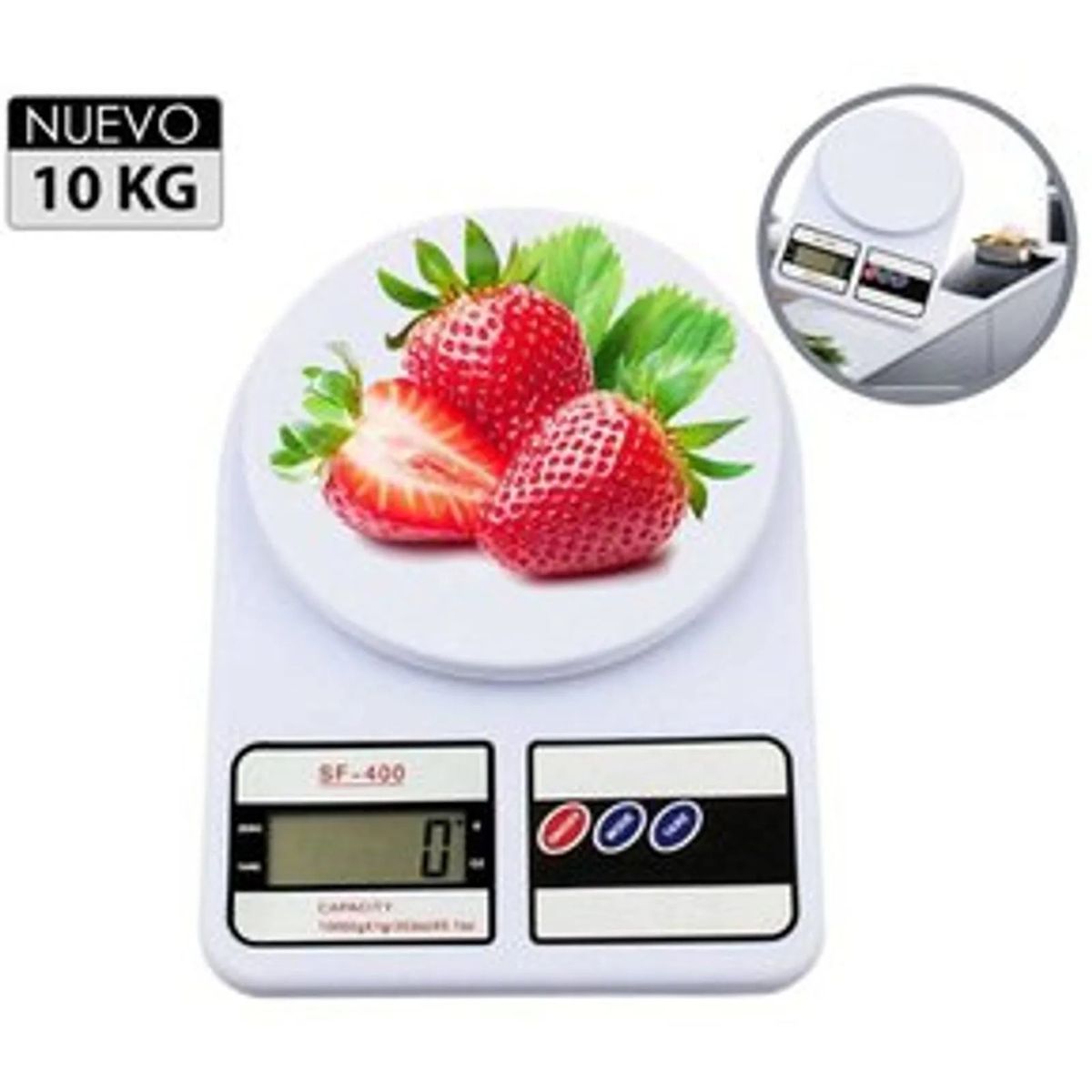 GENERICO - Balanza Gramera Digital de Cocina hasta 10kg