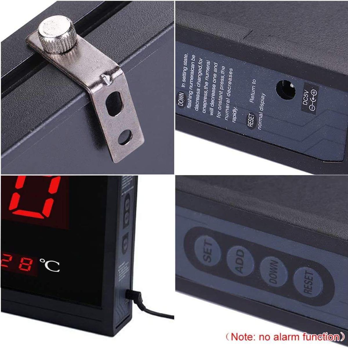 GENERICO - Reloj Digital LED 45x22cm de Pared de Sala - Oficina - Departamento