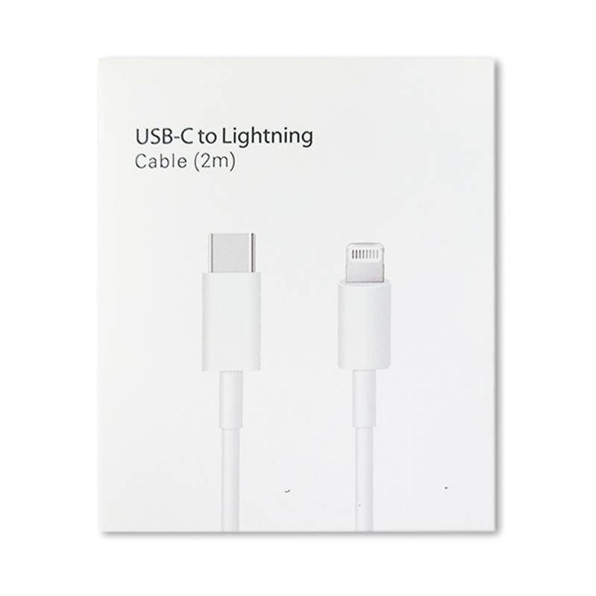 GENERICO - CABLE USB IPHONE 2 METRO  LIGHTNING USB - C  NUEVO - CAJA