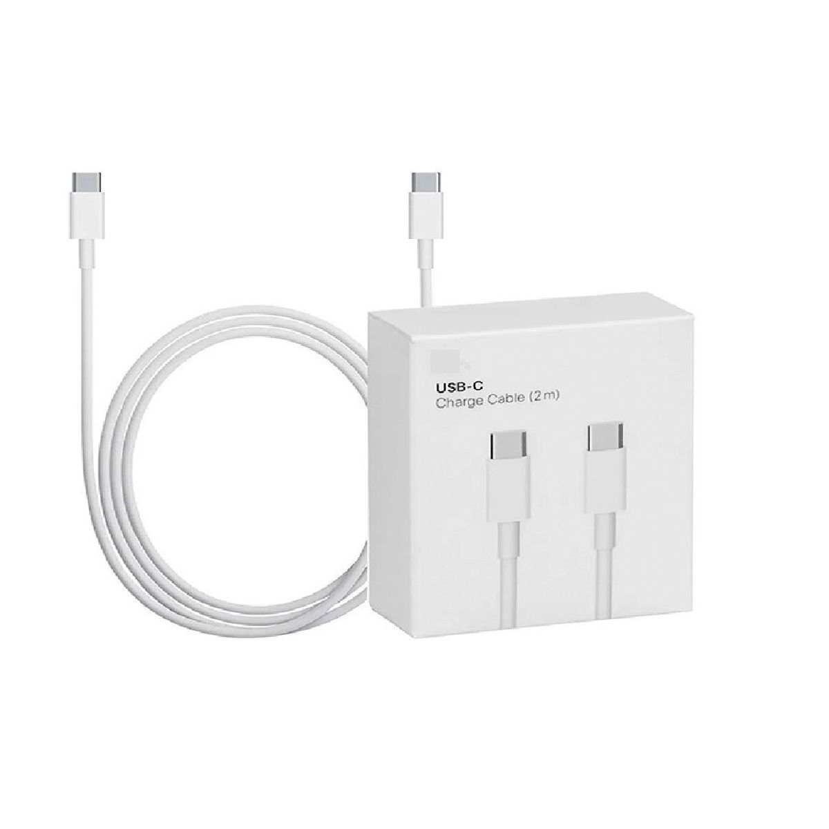 GENERICO - Cable USB C A C IPHONE iPad Macbook 2 METROS  NUEVO- CAJA