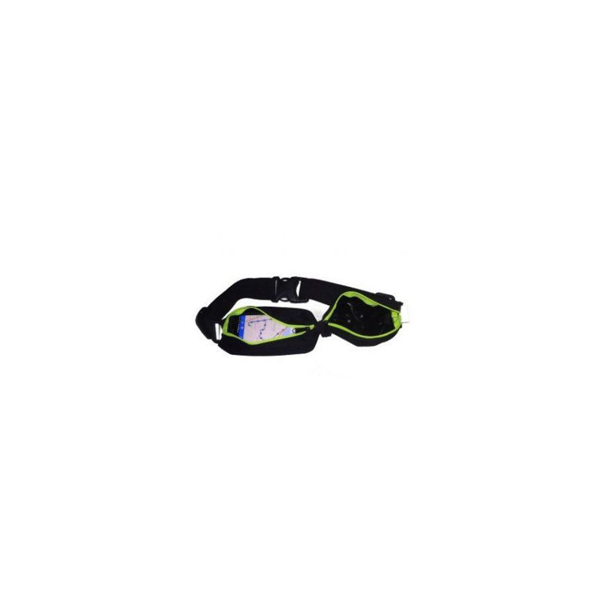 GENERICO - Cinturón runbelt dual - negro y verde