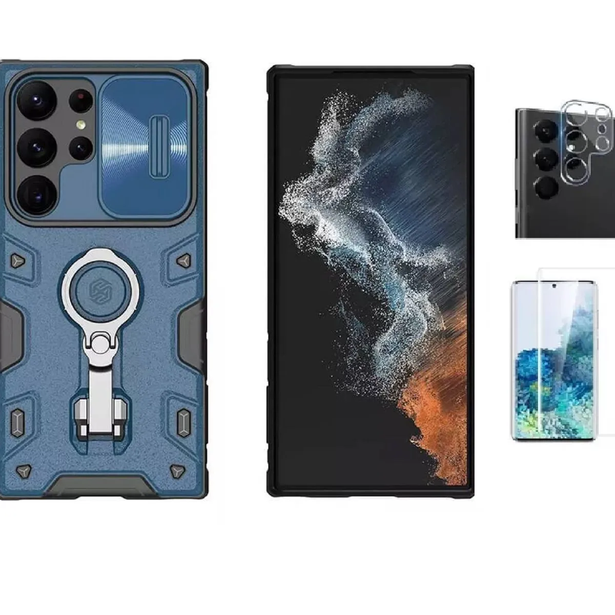 NILLKIN - Case Nillkin Camshield Para Samsung Galaxy S22Ultra con Mica de Vidrio