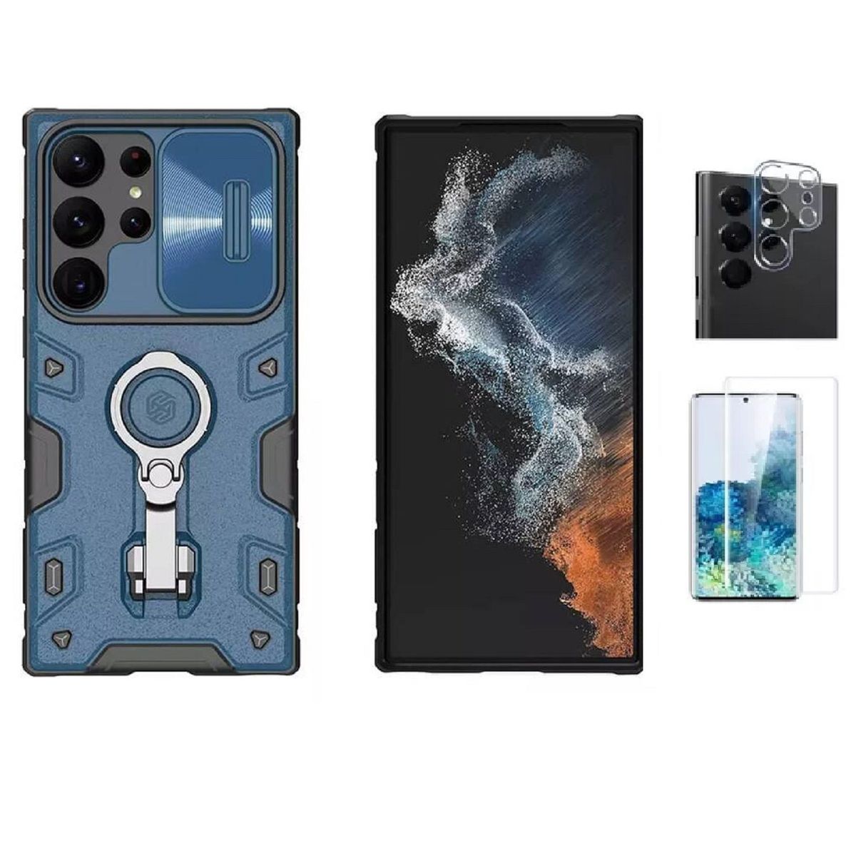 NILLKIN - Case Nillkin Camshield Armor Samsung Galaxy S23 Ultra + Mica de Vidrio