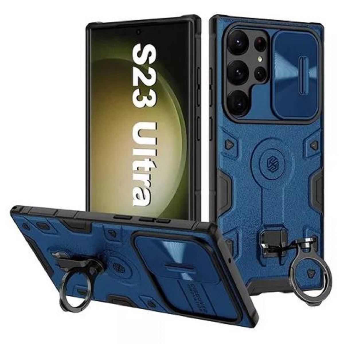 NILLKIN - Case Nillkin Camshield Armor Samsung Galaxy S23 Ultra - Azul