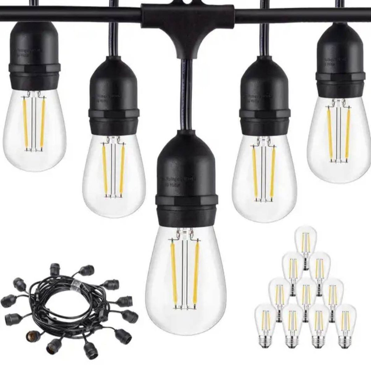 GENERICO - Guirnaldas 40 Focos 20M Decoracion Vintage para Fiestas Decorativa