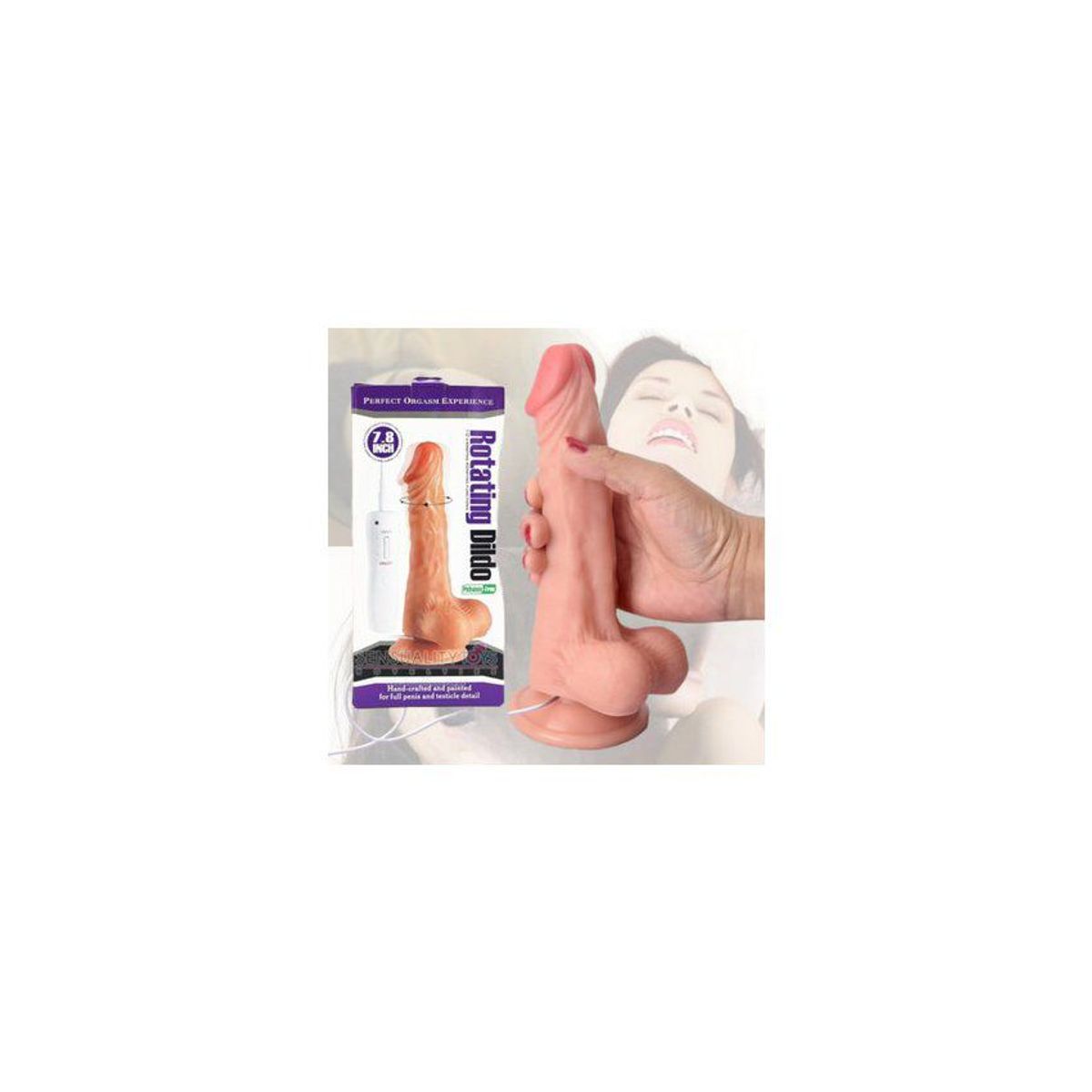 GENERICO - Rotating dildo vibrador rotativo control remoto