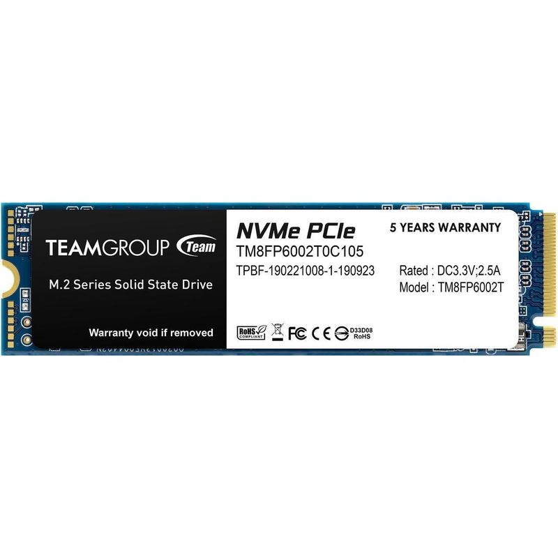 TEAMGROUP - Disco Solido SSD Teamgroup MP33 2 TB M.2 2280 PCIe NVMe PCI 3.0