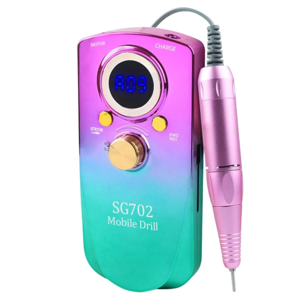 GENERICO - Pulidor de Uñas Profesional SG-702 35000 RPM Portátil LED