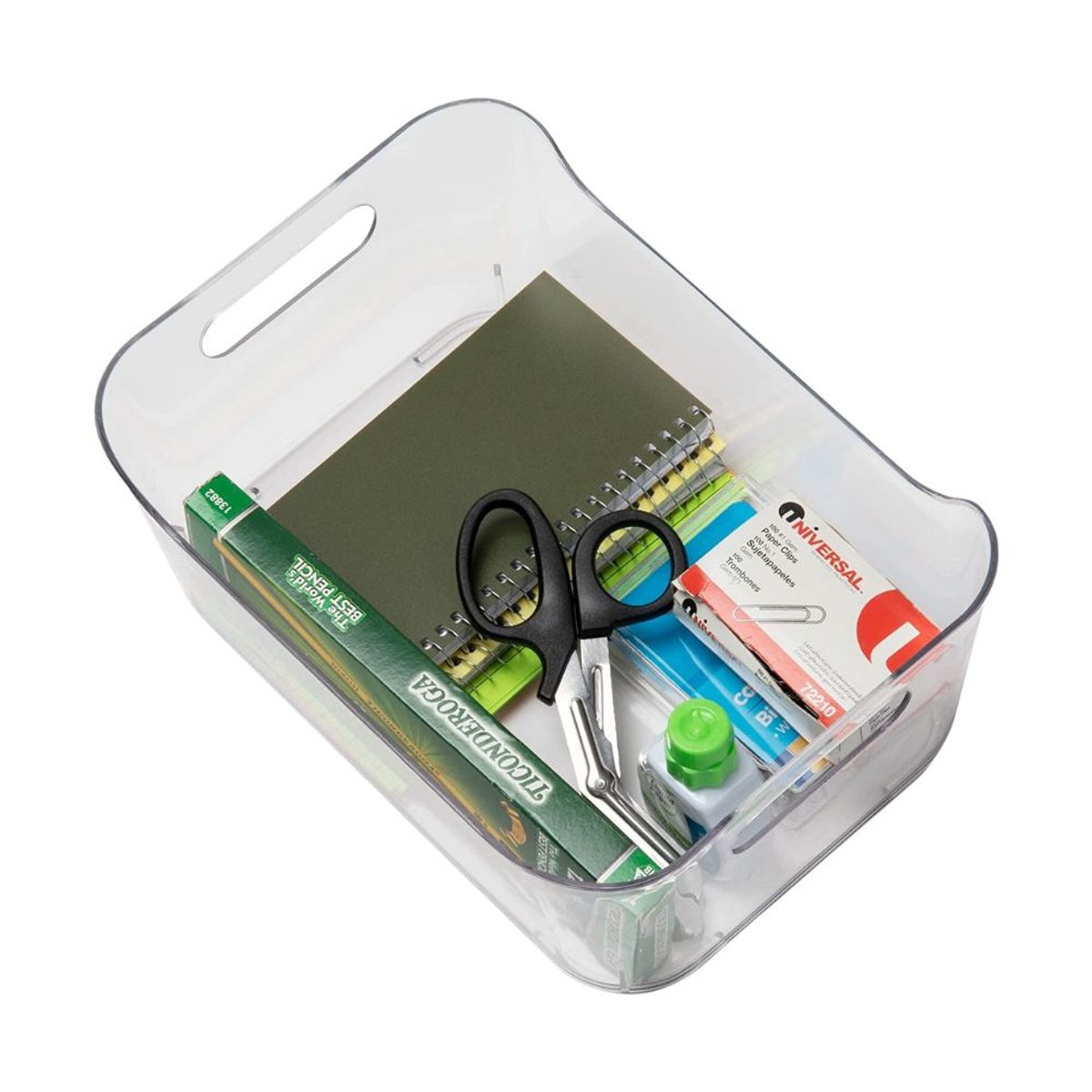 INSPIRA - Set de 2 Organizadores Multiusos de Acrílico Grande con Agarradera