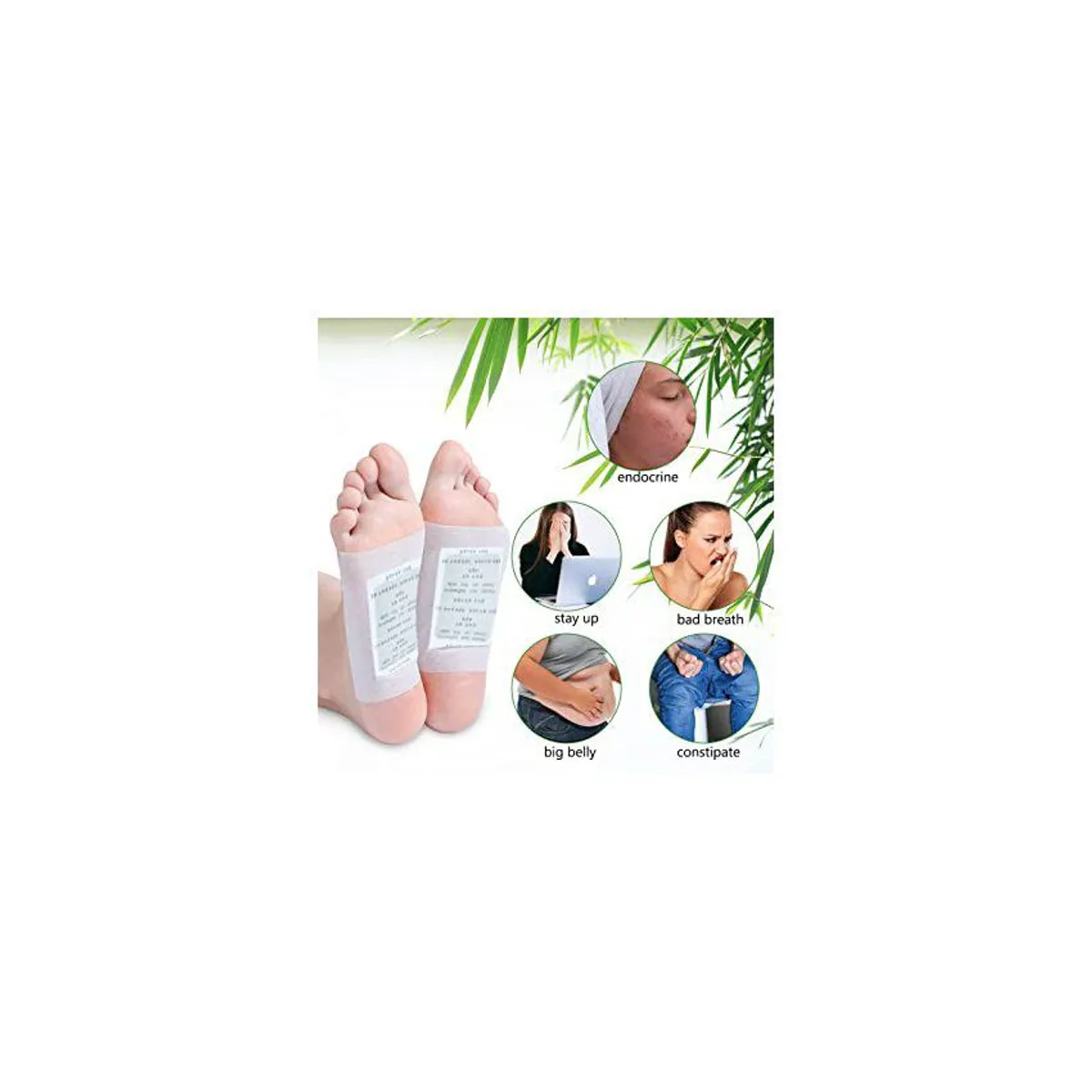 GENERICO - Parches de desintoxicación de pies parche de pie cuidado adelgazante