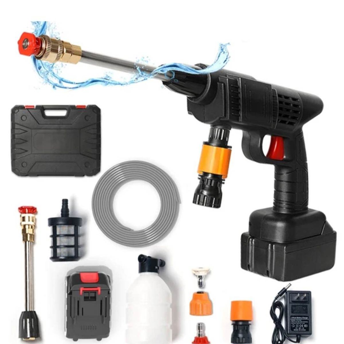 GENERICO - Hidrolavadora 48V Alta Presion Inalambrica Moto Carro Auto