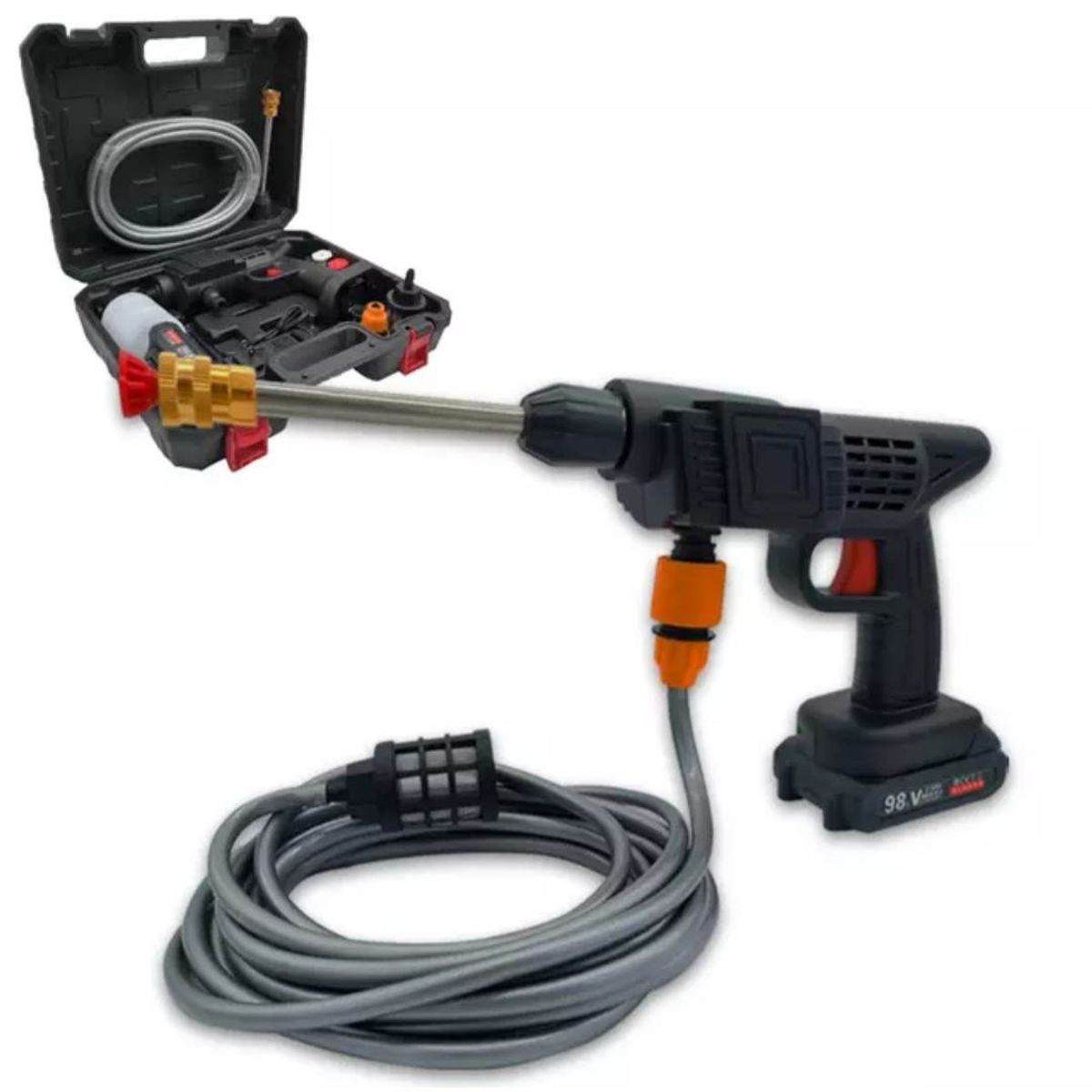 GENERICO - Hidrolavadora 48V Alta Presion Inalambrica Moto Carro Auto