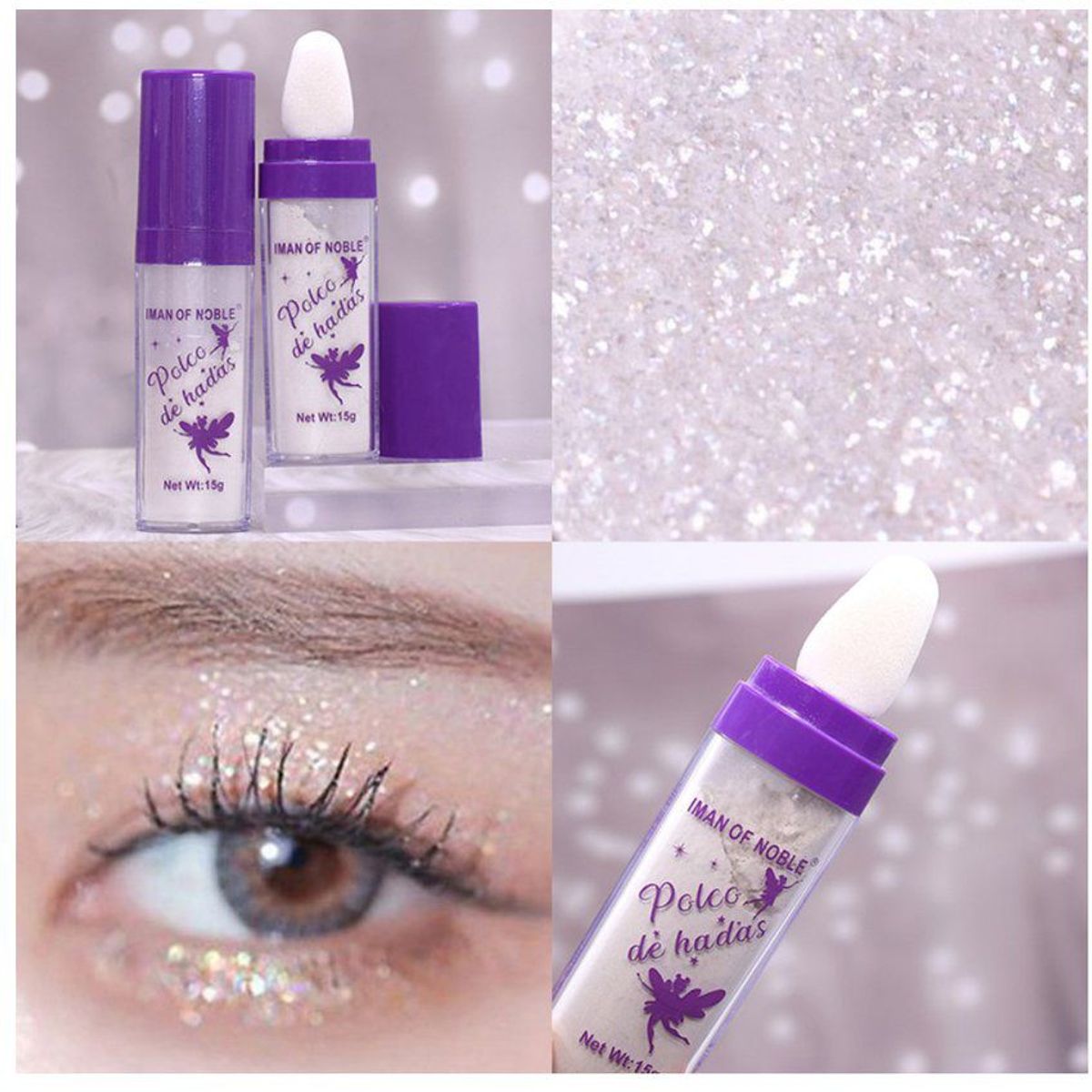 GENERICO - Polvo de hadas polvo maquillaje iluminador de rostro y cuerpo 12 gr